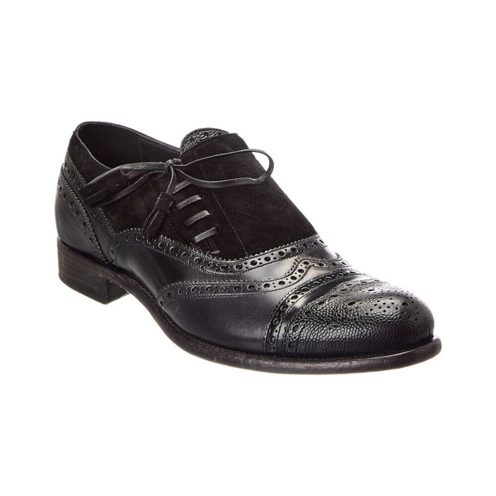 Dolce & Gabbana Leather & Suede Loafers, Black